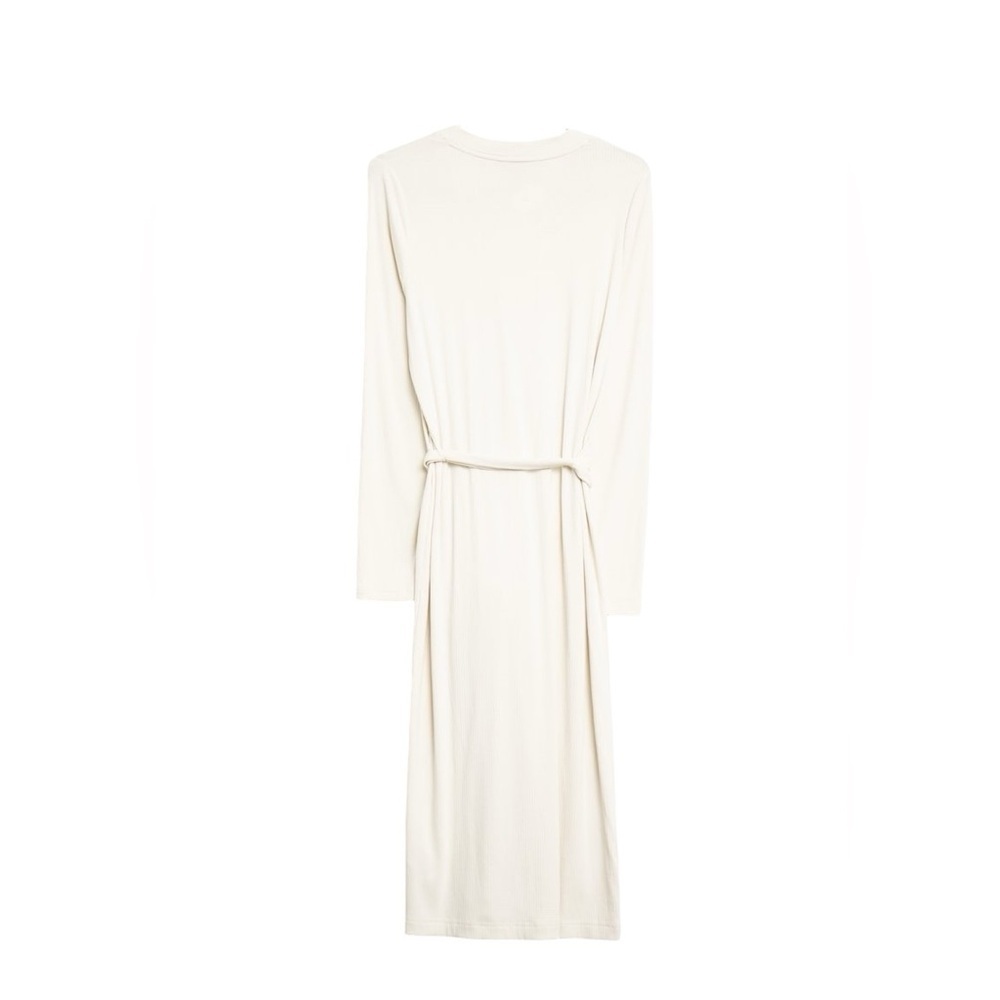 Banana Republic Ribbed Button-Front Tie Waist Sweater Dress/Cardigan – Sz M - Picture 6 of 11